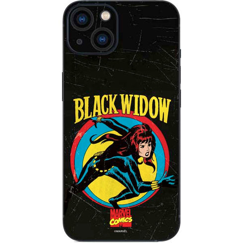 Marvel Classic Comics Black Widow iPhone 14 Skin